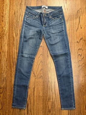 PAIGE Dark Blue Skinny Stretch Jeans